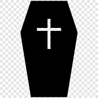 Death, Funeral, Coffin icon svg