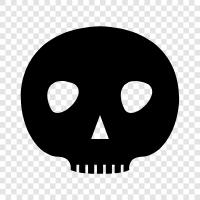 death, skeletons, apocalypse, Skull icon svg