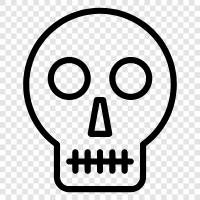 death, horror, morbid, scary icon svg