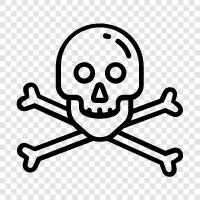 death, skulls, death head, death symbols icon svg