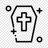 death, burial, service, embalming icon svg
