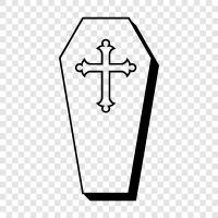 death, burial, funeral, Coffin icon svg