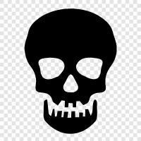 death, skulls, horror, goth icon svg