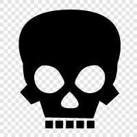 Death, Halloween, skulls, bones icon svg