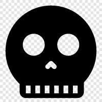 death, skull, deathly, deathly hallow icon svg