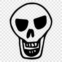 death, morbid, skeleton, death metal icon svg