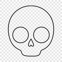 death, skull, cemetary, graveyard icon svg