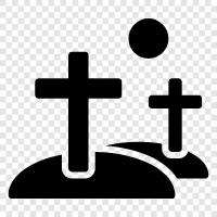 death, burial, cemetery, tombstone icon svg