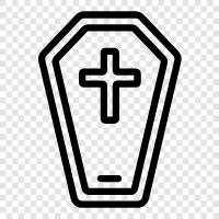 death, burial, embalming, funeral icon svg