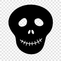 death, skeleton, death metal, goth icon svg