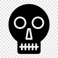 death, horror, violence, Skull icon svg