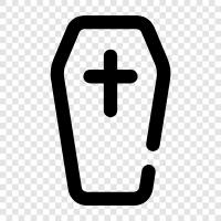 death, funeral, burial, burial ground icon svg