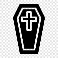 death, funeral, burial, burial ground icon svg