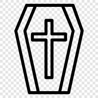 death, burial, funeral, Coffin icon svg