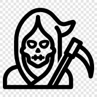 death, grim reaper, death note, anime icon svg