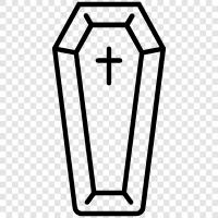 Tod, Begräbnis, Trauern, Coffin symbol