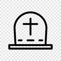 death, mourning, memorial, tombstone icon svg