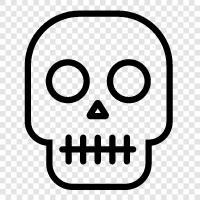 death, murder, death mask, skeleton icon svg