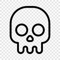 ölüm, skulls, ölüm s, grim ikon svg