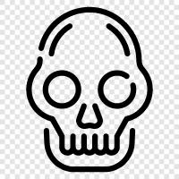 death, graveyard, bone, death metal icon svg