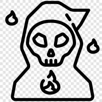 death, death note, serial killer, homicide icon svg