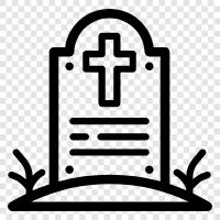 death, funerals, cemetery, burial icon svg