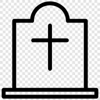 death, cemetery, tombstone, Grave icon svg