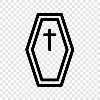 death, funeral, burial, casket icon svg