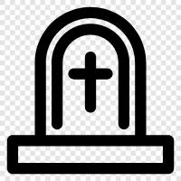 death, funerals, cemeteries, burial icon svg