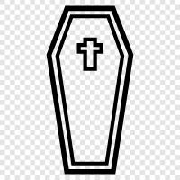 death, burial, service, Coffin icon svg