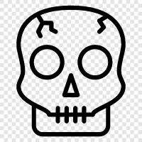 death, skeleton, death metal, goth icon svg