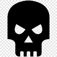 death, skulls, deathly, deathly skulls icon svg