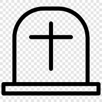 death, mortality, burial, memorial icon svg