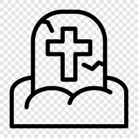 death, cemetery, cemeteries, remains icon svg