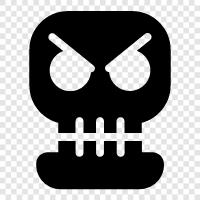 death, skull bones, death head, death skull icon svg