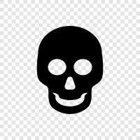 death, skull, deathly, skeleton icon svg