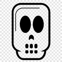 death, skulls, gothic, dark icon svg