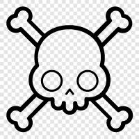 death, skull, death metal, deathcore icon svg