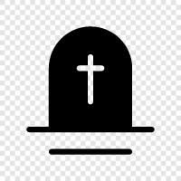 death, memorial, grave, cemetery icon svg