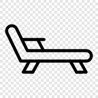 deckchairs, backyard, deck design, furniture icon svg