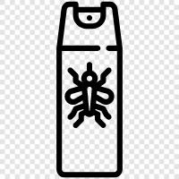 DEET, picaridin, oil of lemon eucalypt, mosquito repellent icon svg