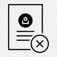 Delete a Detail, Delete a Record, Delete a Contact , Delete Details icon svg