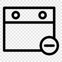 Delete Calendar, Delete Calendar App, Delete Calendar From iPhone, Delete Calendar From icon svg