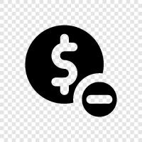 Delete Debt, Delete Credit Card, Delete Bank Account, Delete Money icon svg