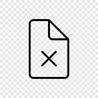 Delete Document icon svg