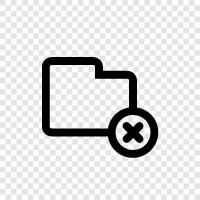 delete files, delete folders, delete files and folders, Delete Folder icon svg