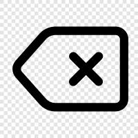 delete, delete character, delete text, backspace key icon svg