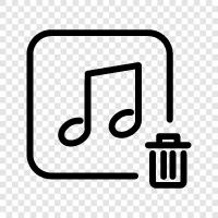 delete music files, delete music from iphone, delete music from ip, delete music icon svg