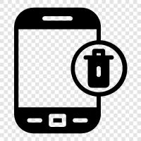 delete phone, Smartphone Delete icon svg