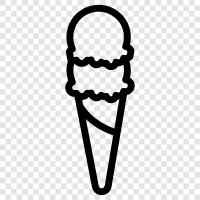 delicious, yummy, sweet, ice cream icon svg